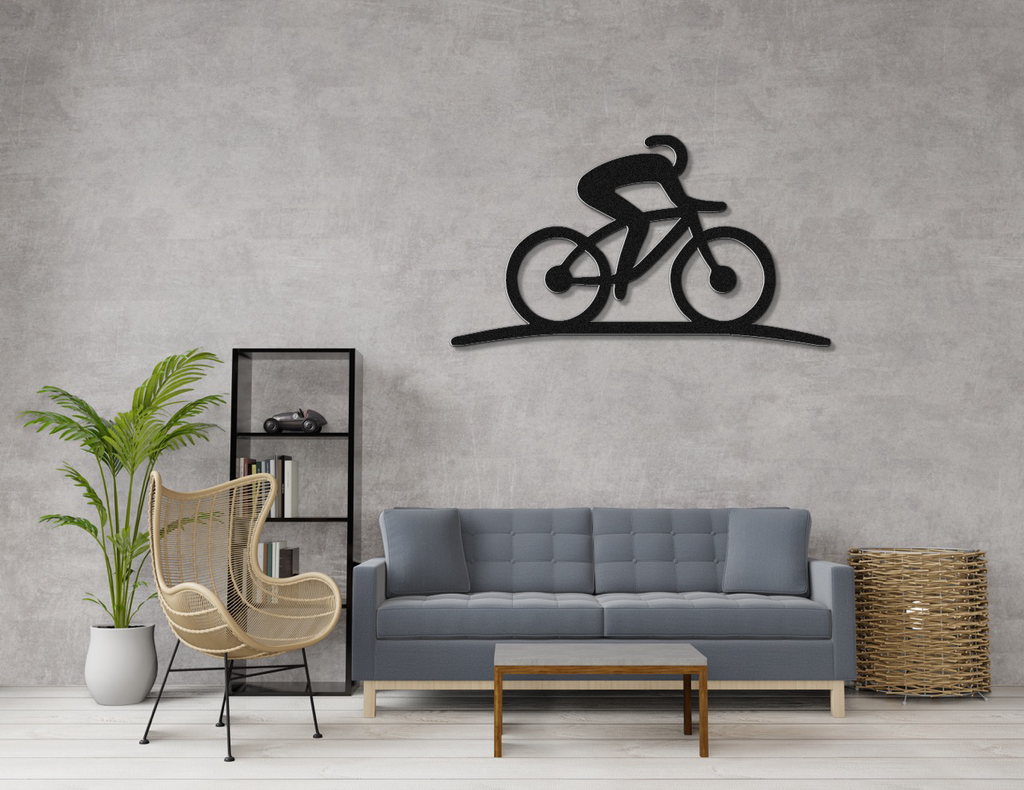 Cycling Metal Wall Art