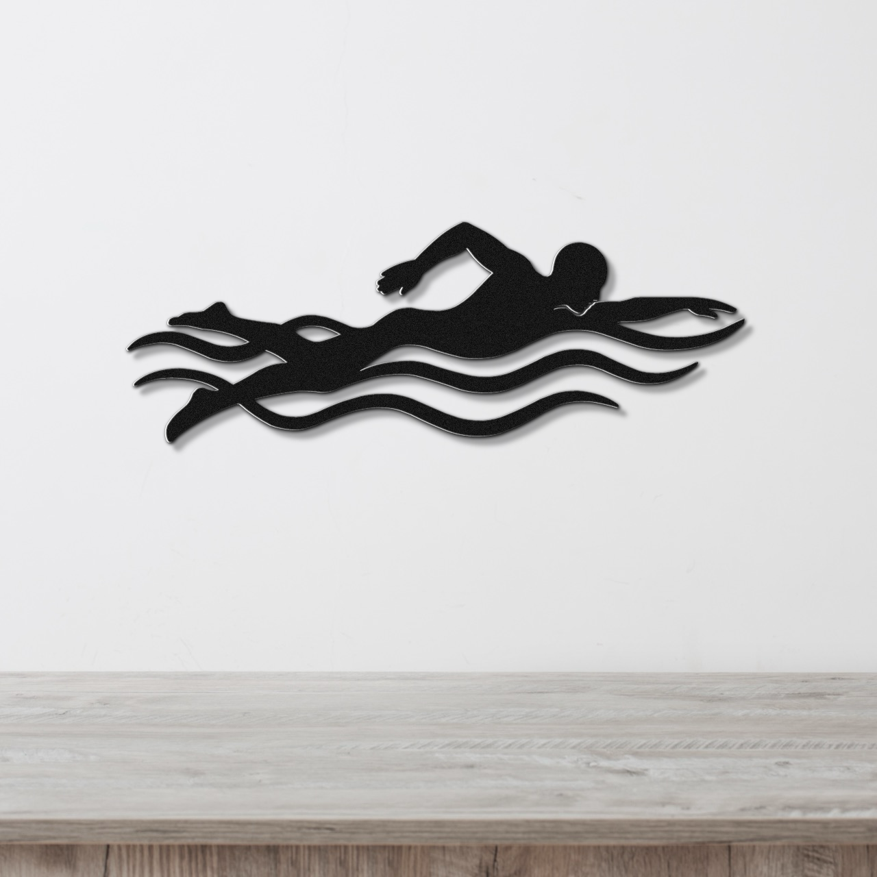 Swimmer Metal Wall Art