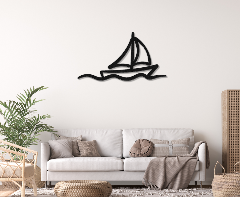 Sailboat Metal Wall Art