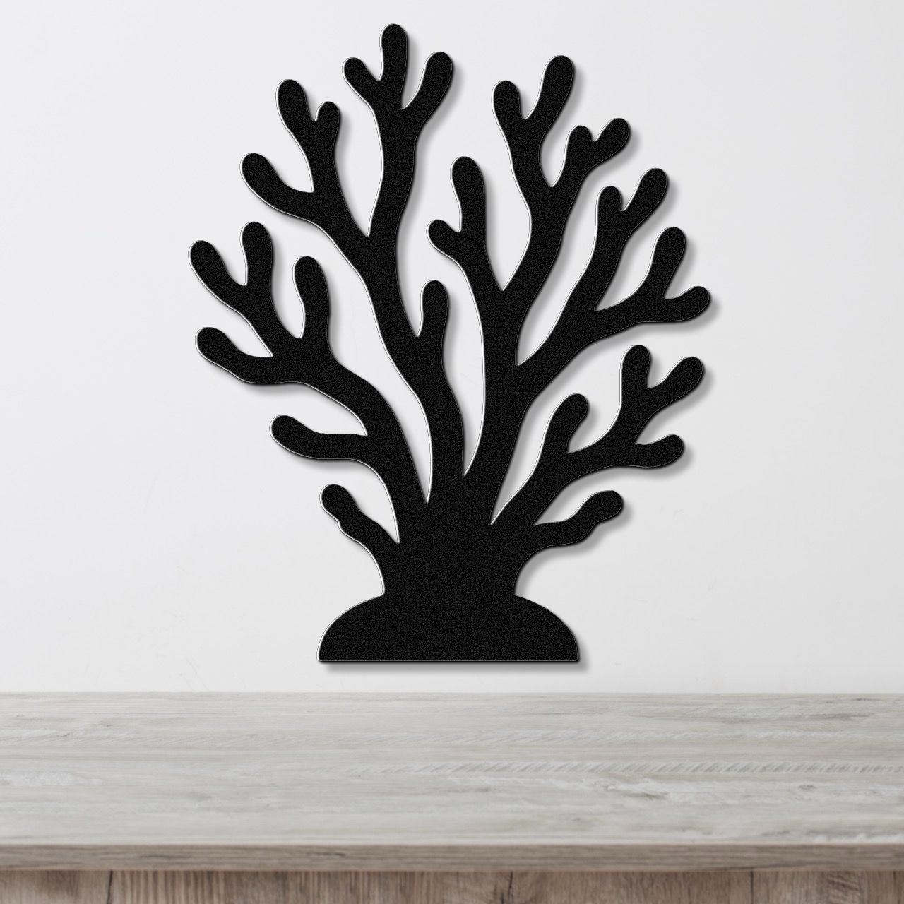 Coral Metal Wall Art