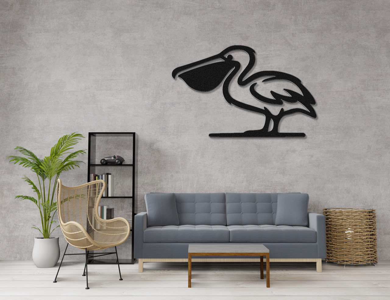 Pelican Metal Wall Art