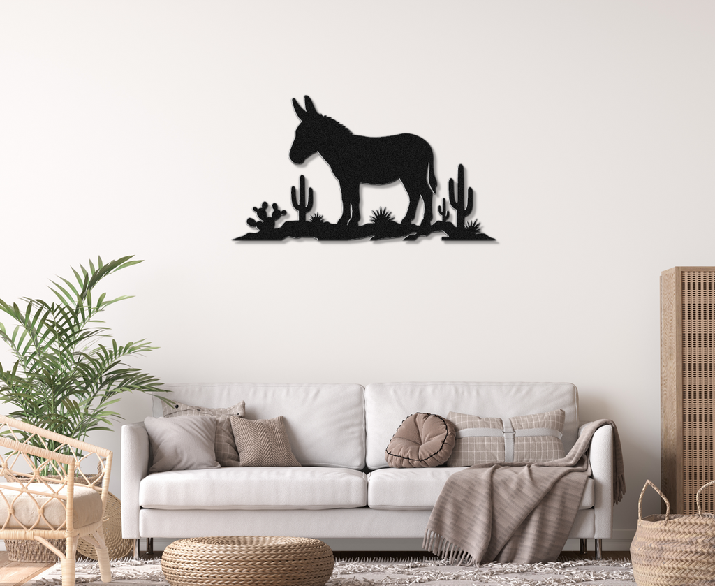 Burro Metal Wall Art