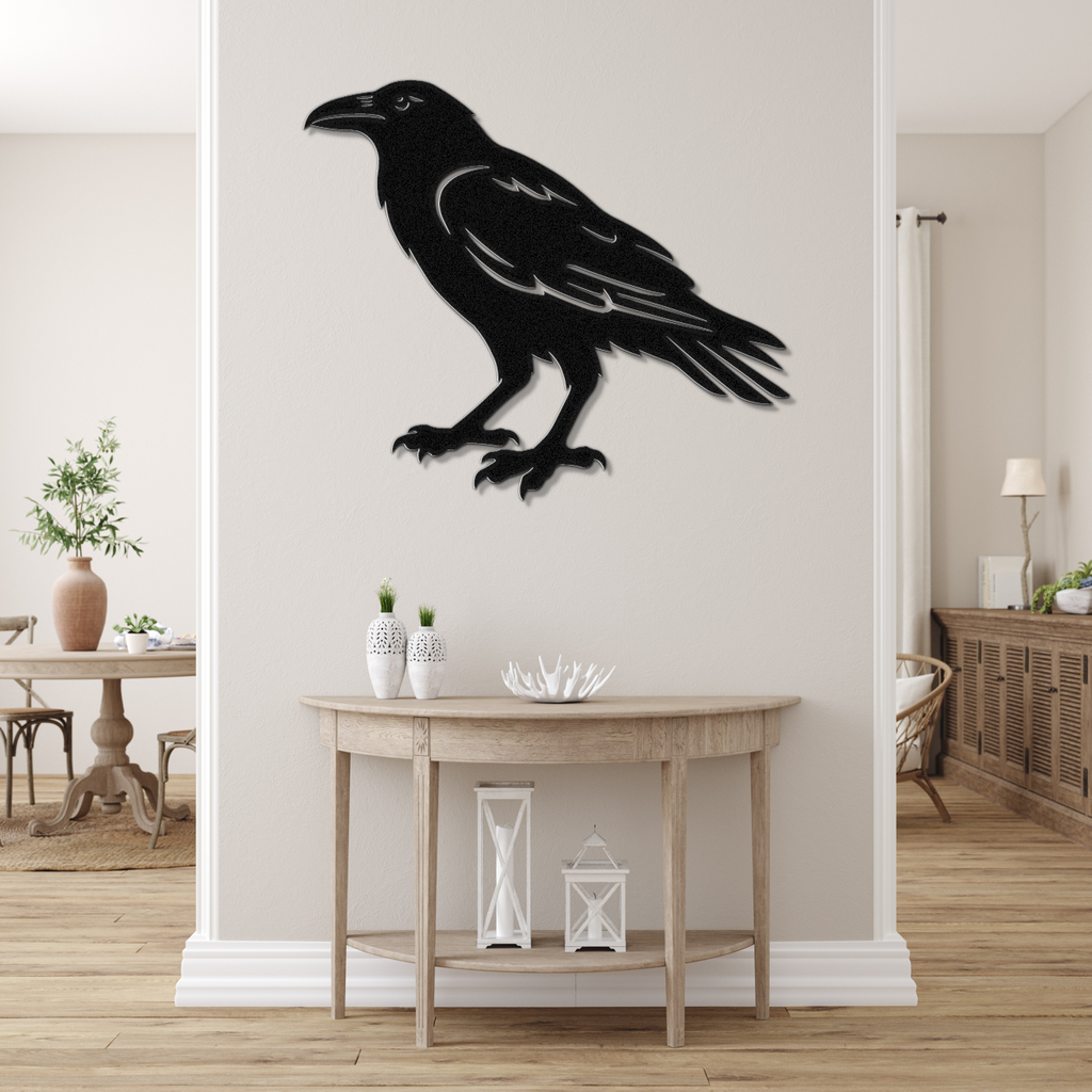 Raven Metal Wall Art
