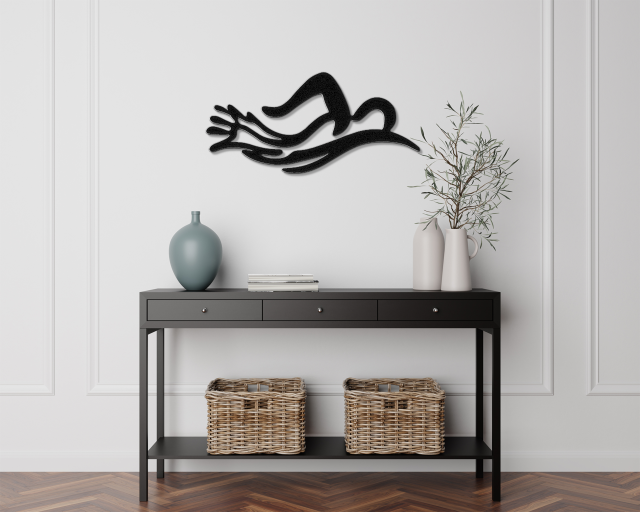 Swimmer Metal Wall Art