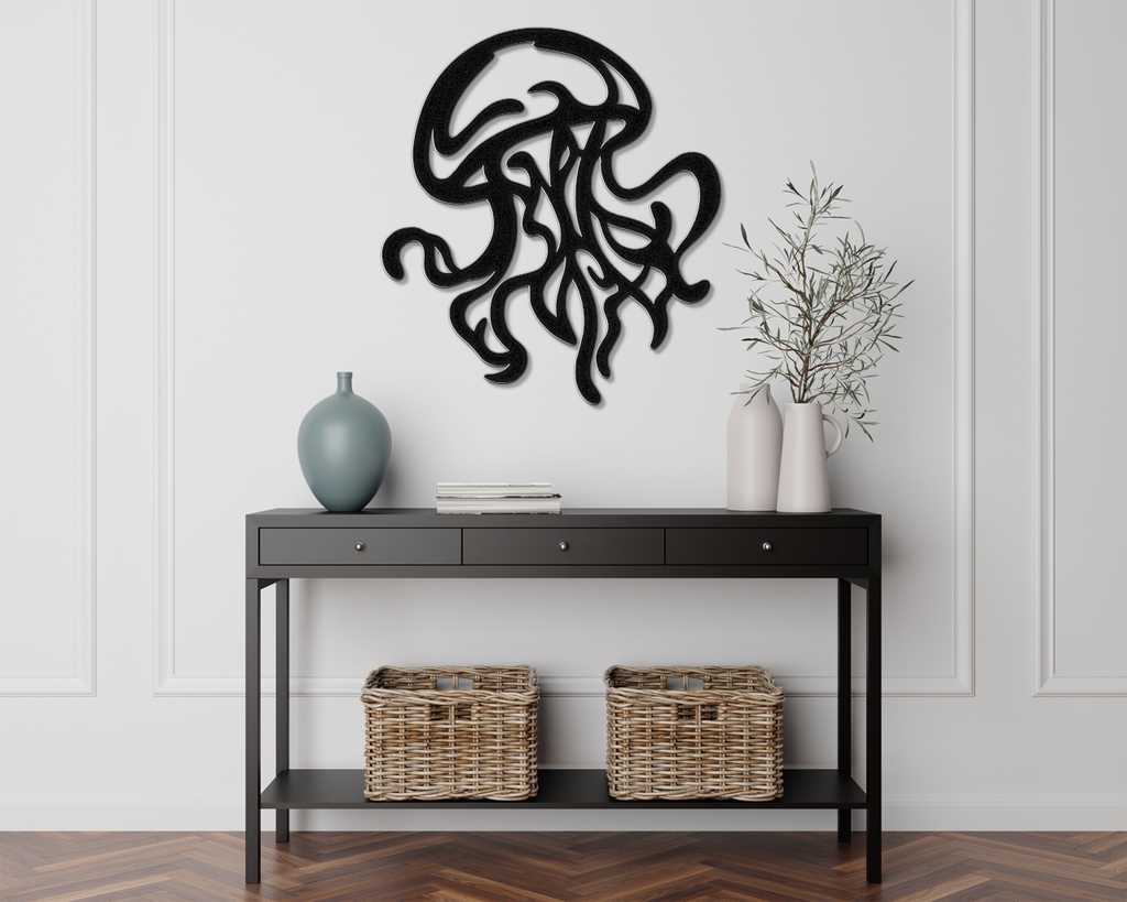Jellyfish Metal Wall Art