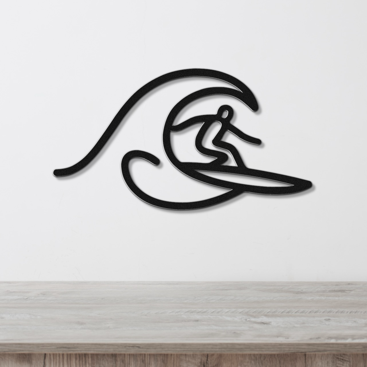 Surfer Metal Wall Art
