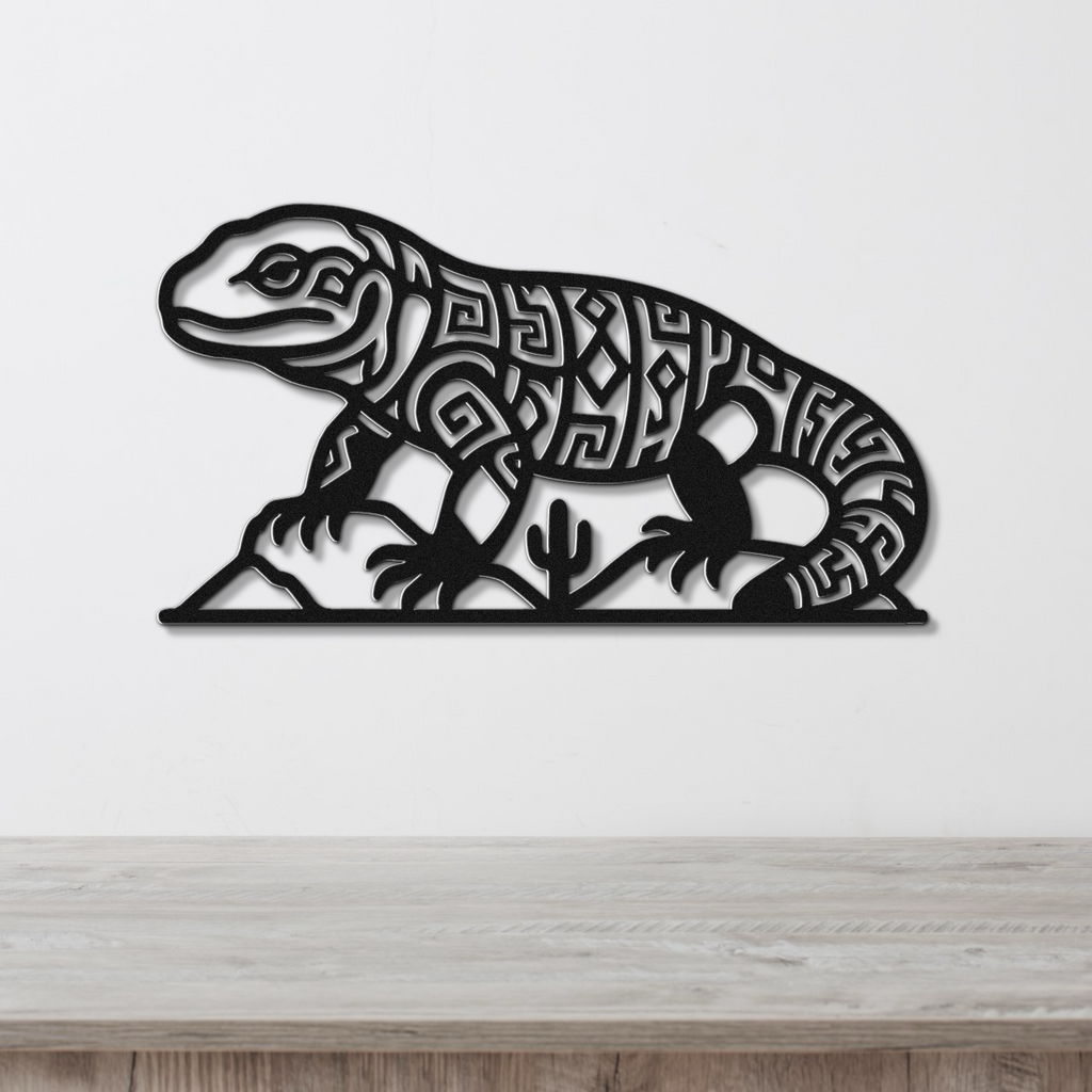 Gila Monster Metal Wall Art