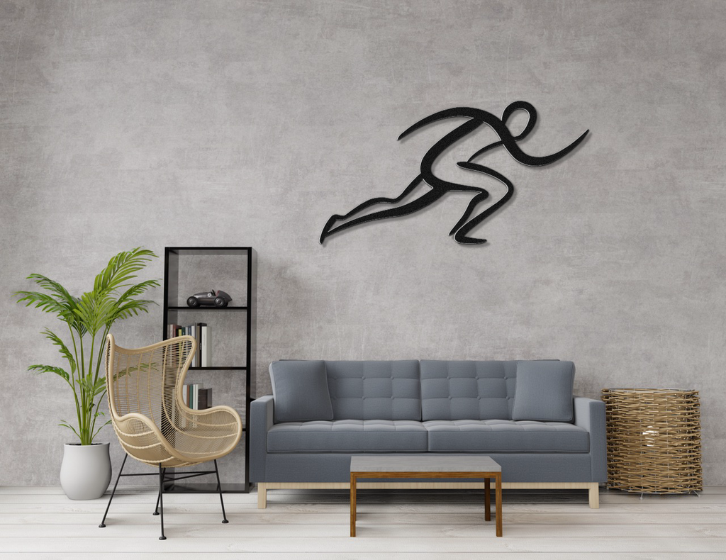 Runner Metal Wall Art