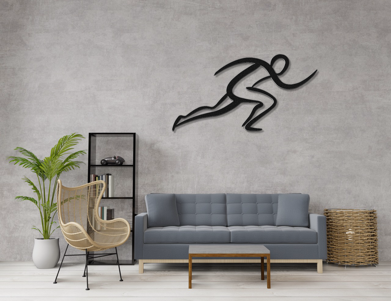 Runner Metal Wall Art