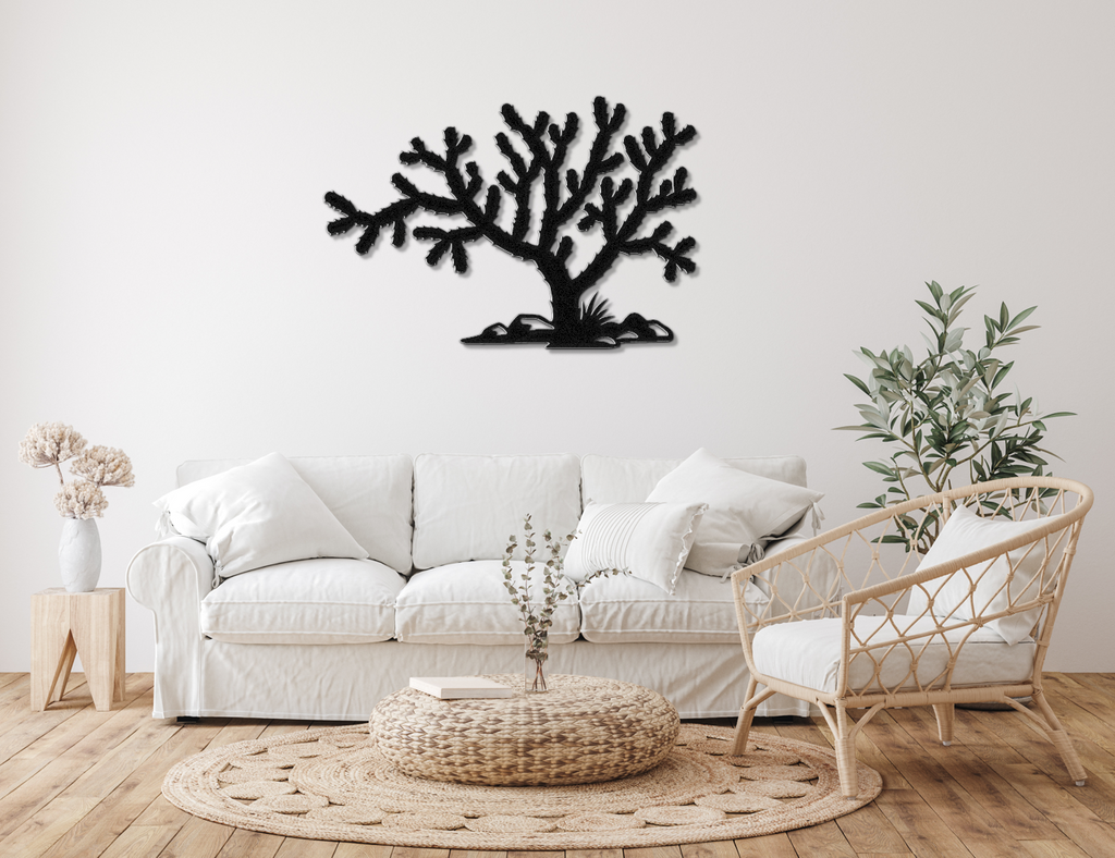 Cholla Cactus Metal Wall Art