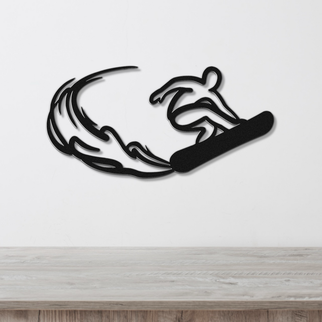 Snowboarding Metal Wall Art