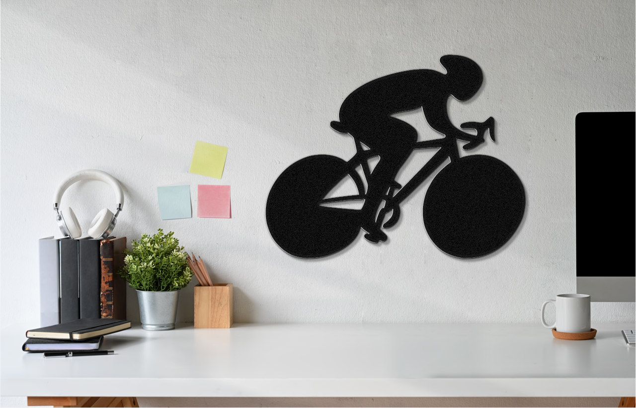 Cycling Metal Wall Art