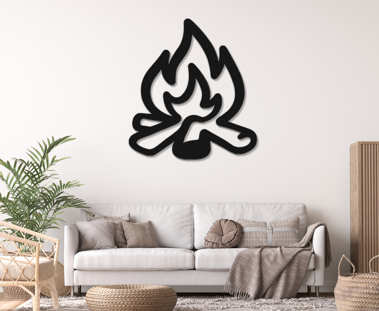 Campfire Metal Wall Art