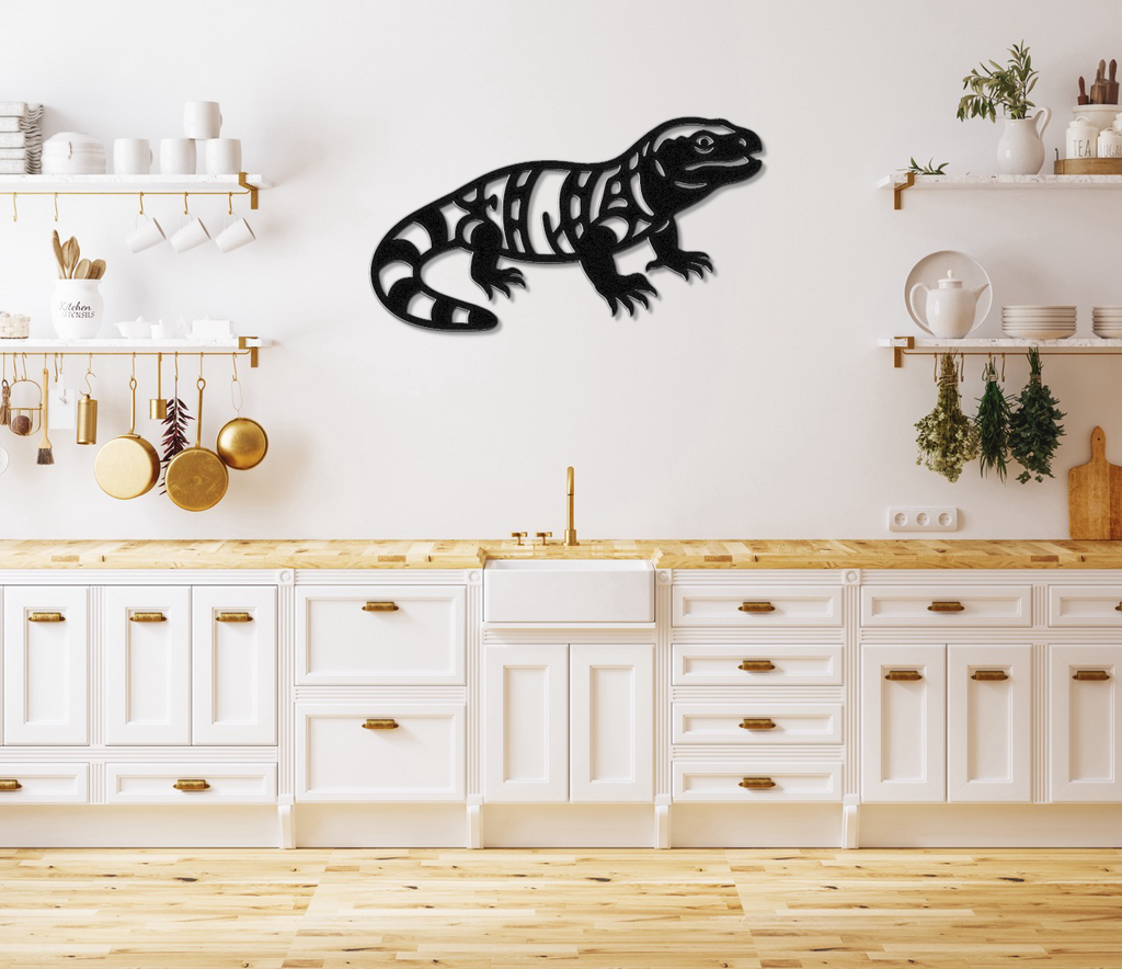 Gila Monster Metal Wall Art