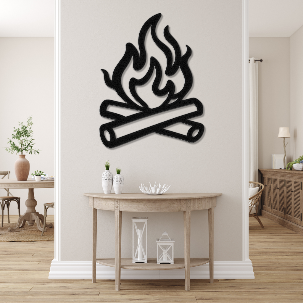 Campfire Metal Wall Art
