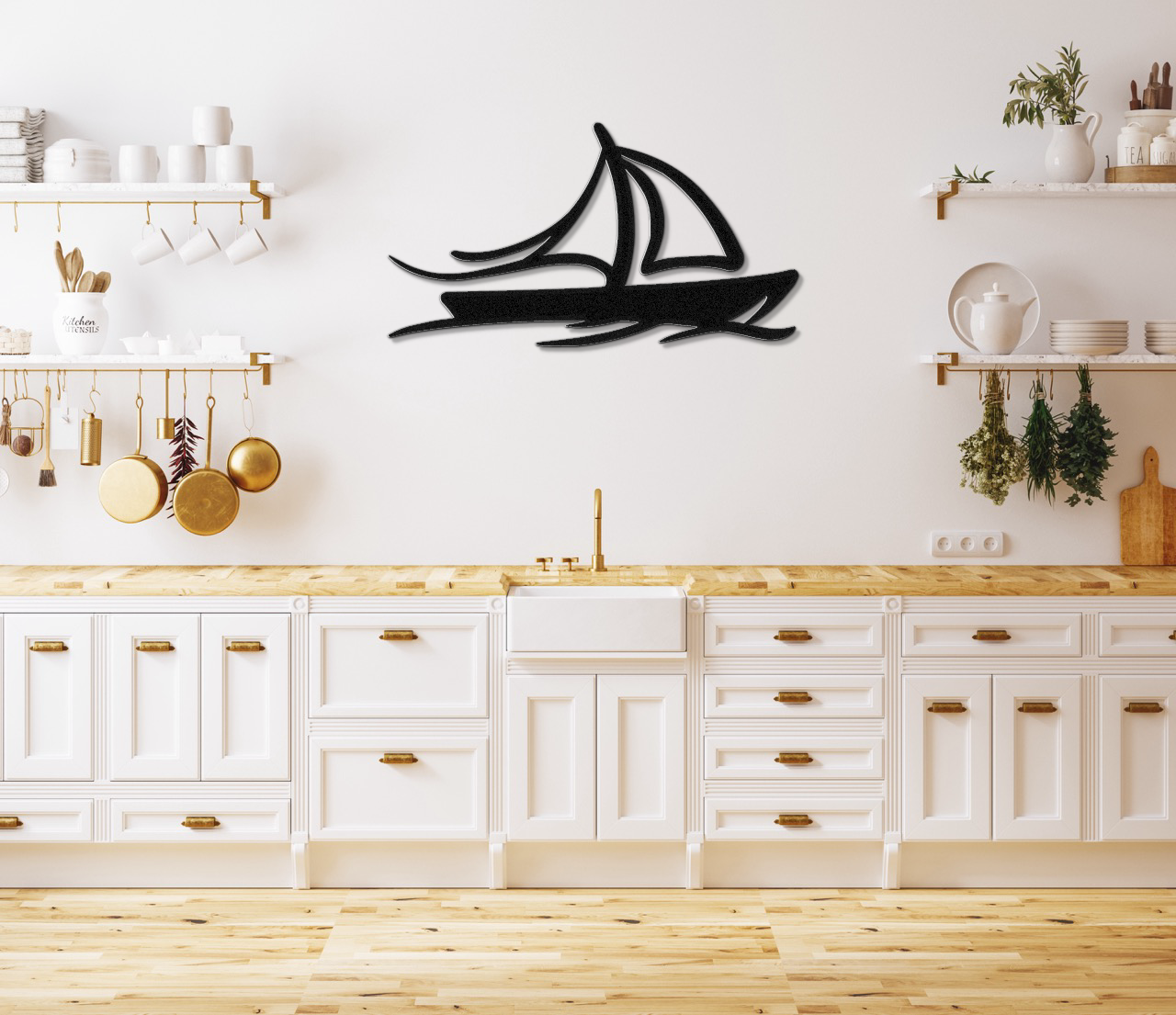 Sailboat Metal Wall Art
