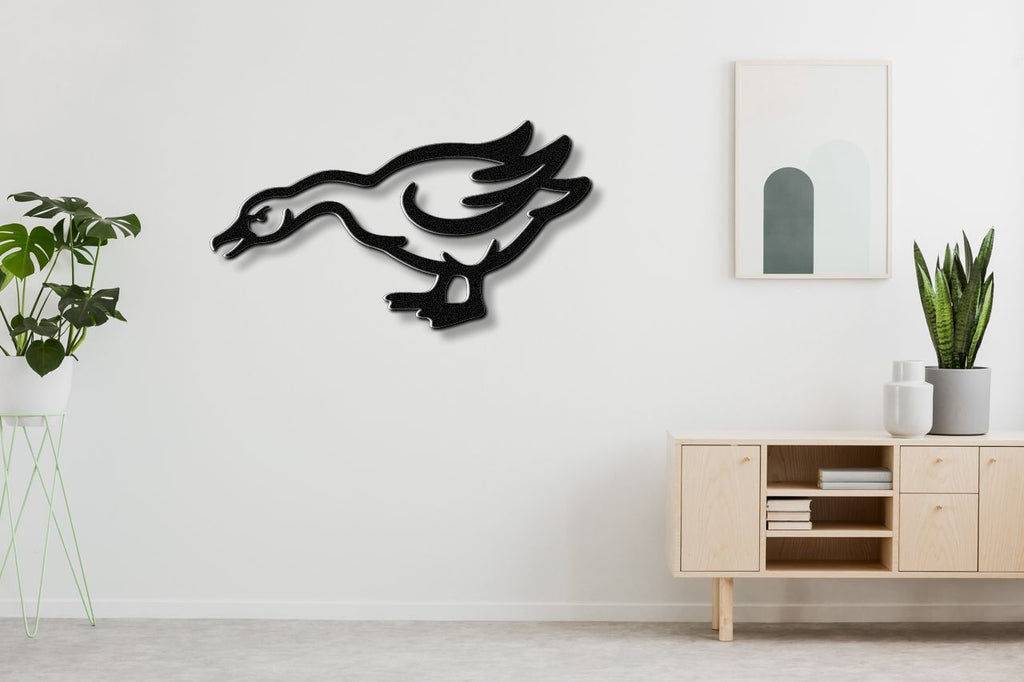 Angry Goose Metal Wall Art