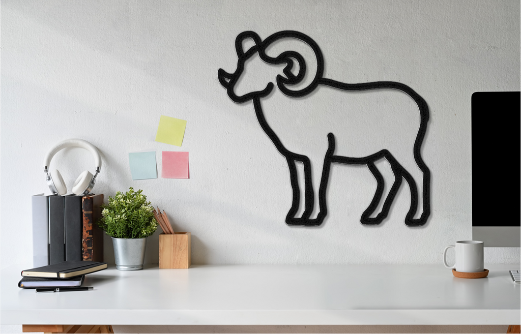 Bighorn Sheep Metal Wall Art