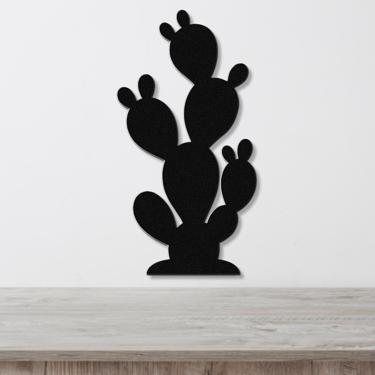 Prickly Pear Cactus Metal Wall Art