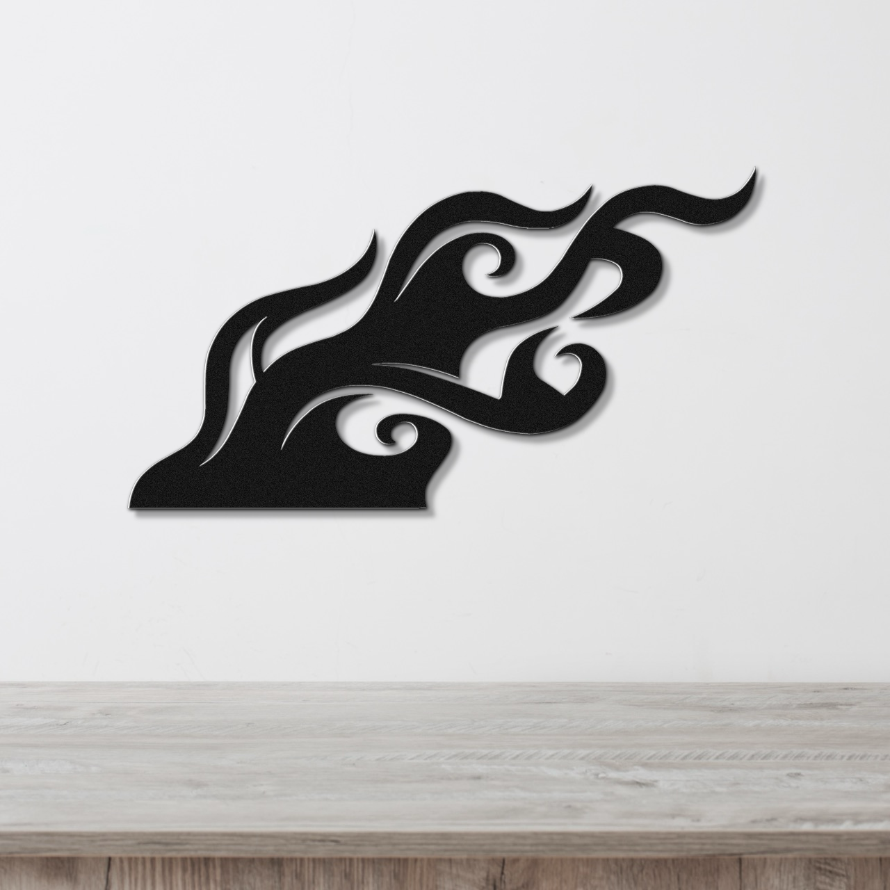 Abstract Fire Metal Wall Art