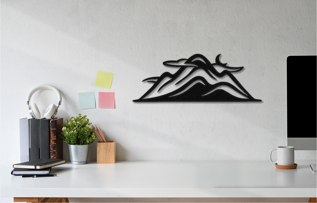 Mountains Metal Wall Art