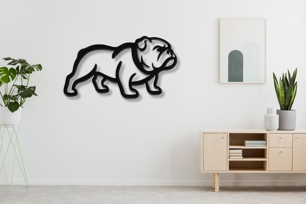 Bulldog Metal Wall Art