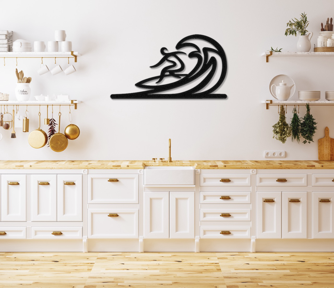 Surfer Metal Wall Art