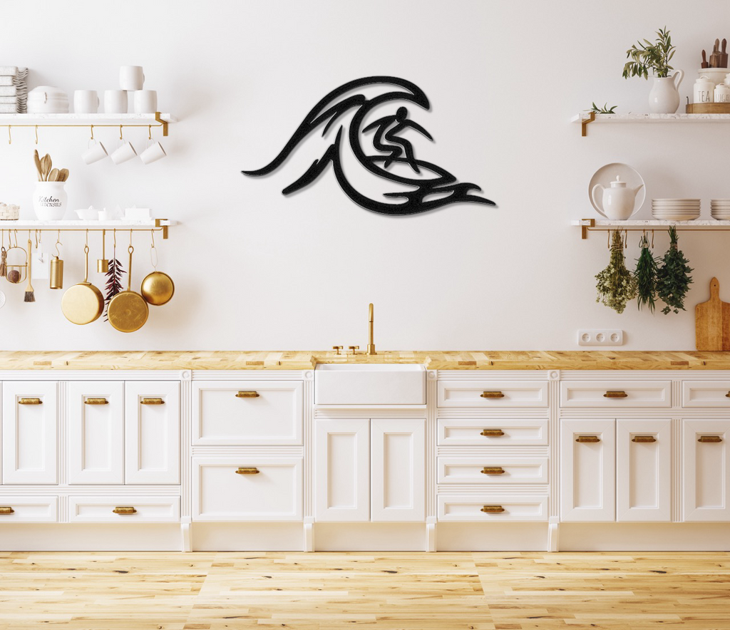 Surfer Metal Wall Art