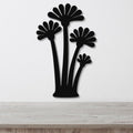 Abstract Fan Palm Tree Metal Wall Art