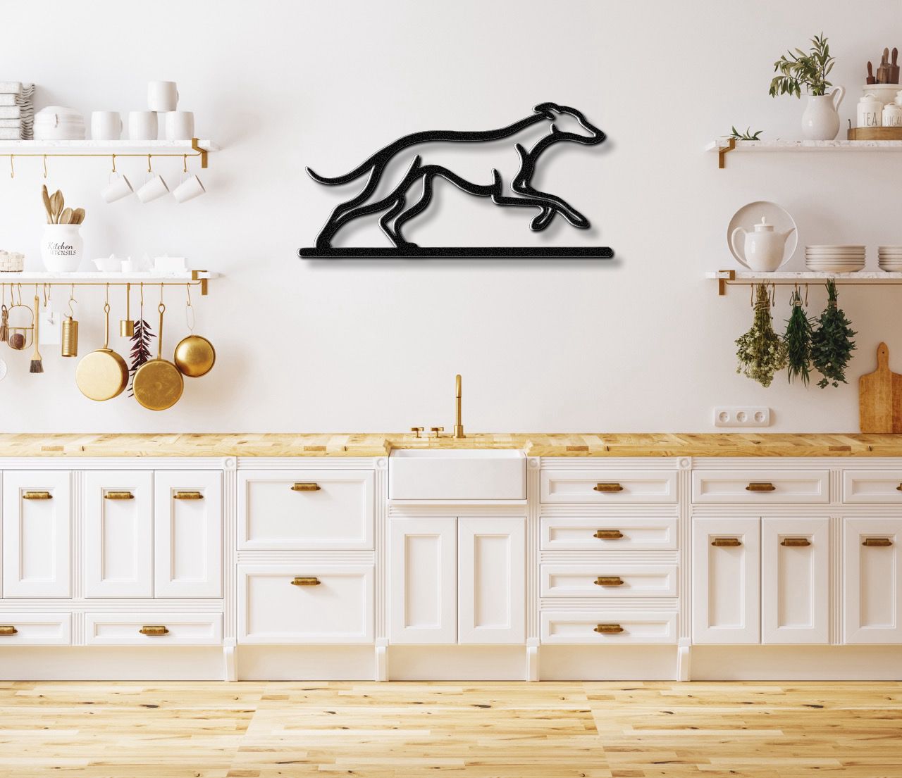 Greyhound Metal Wall Art