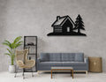 Mountain Cabin Metal Wall Art