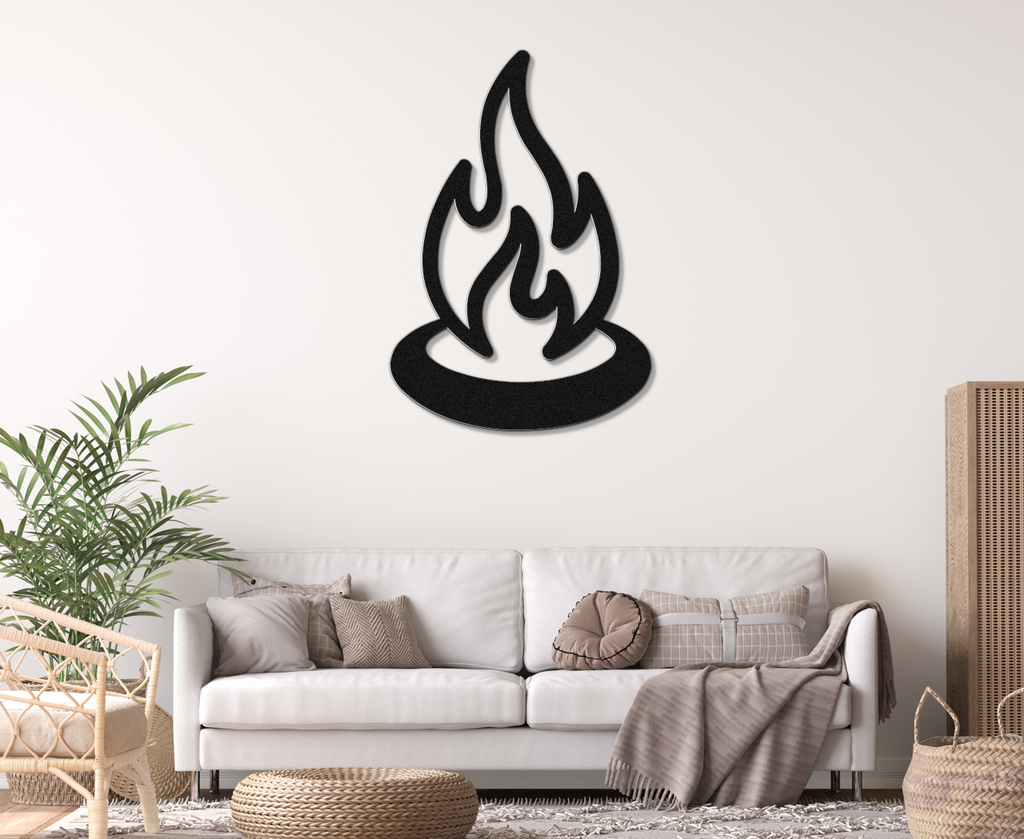 Campfire Metal Wall Art