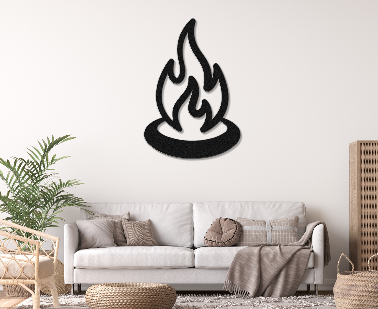 Campfire Metal Wall Art
