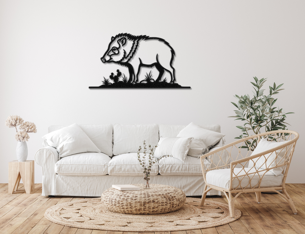 Javelina Metal Wall Art