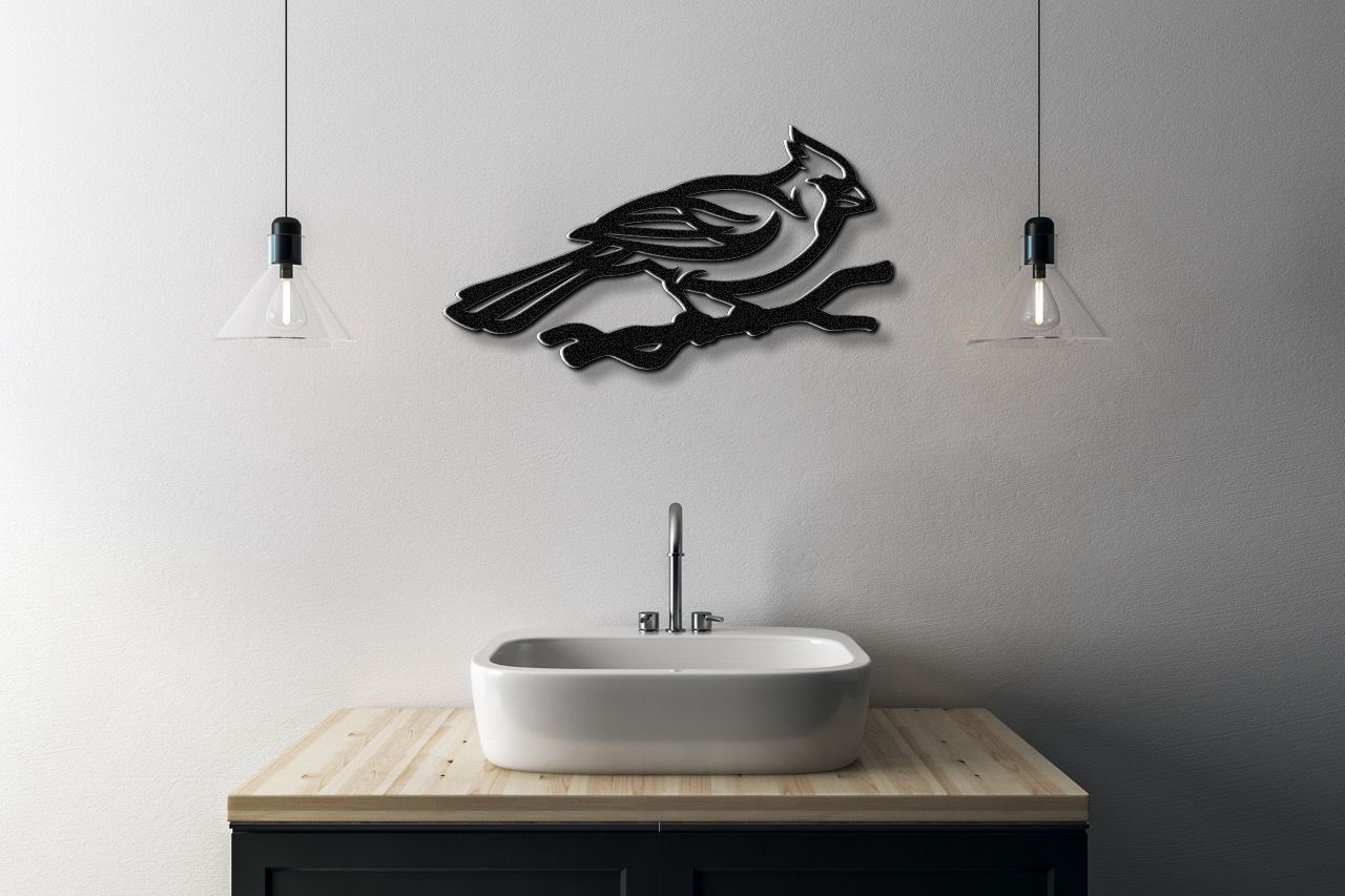 Cardinal Metal Wall Art