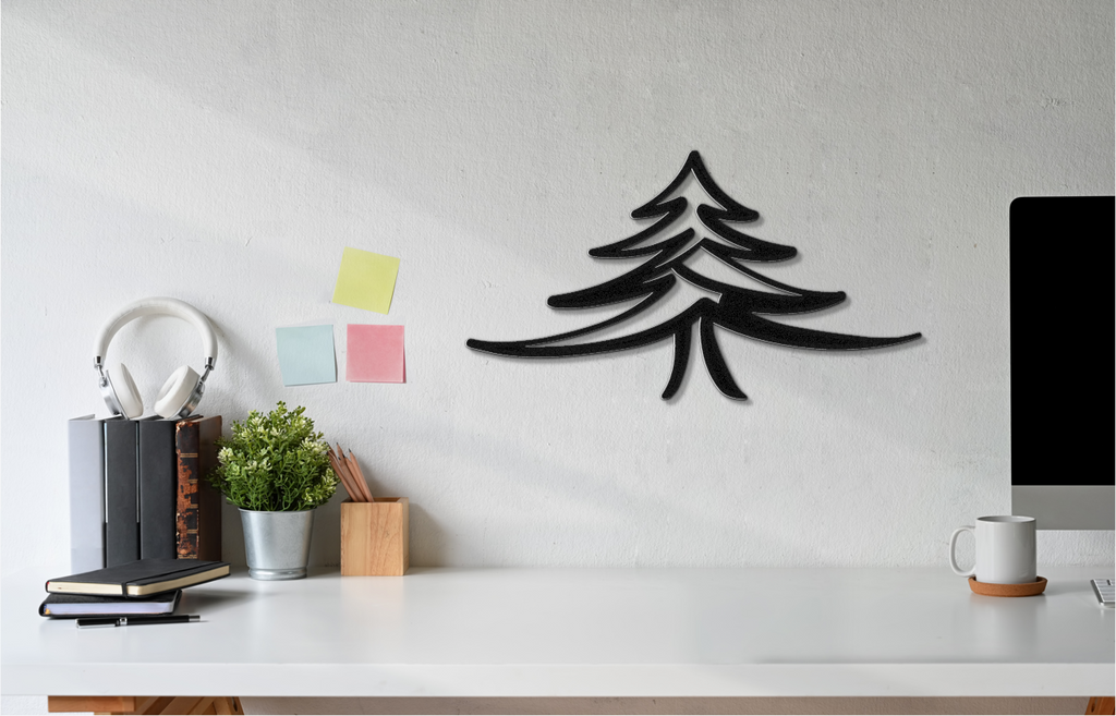 Pine Tree Metal Wall Art