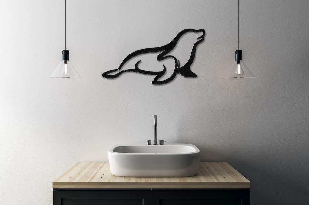 Sea Lion Metal Wall Art
