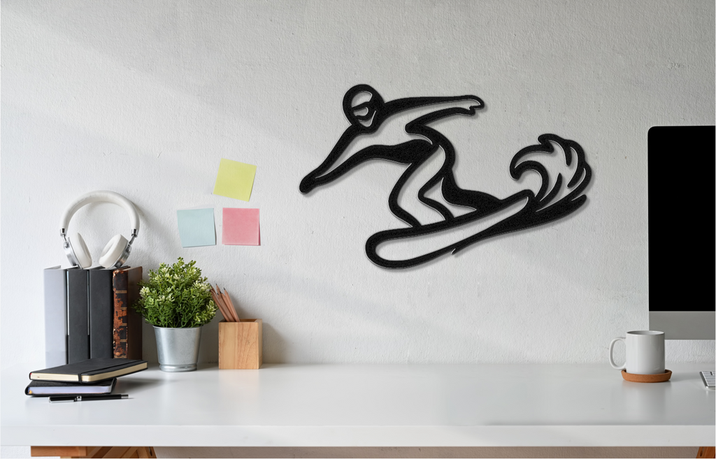 Snowboarding Metal Wall Art