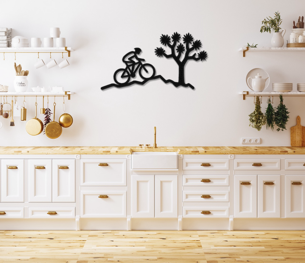 Joshua Tree Cycling Metal Wall Art