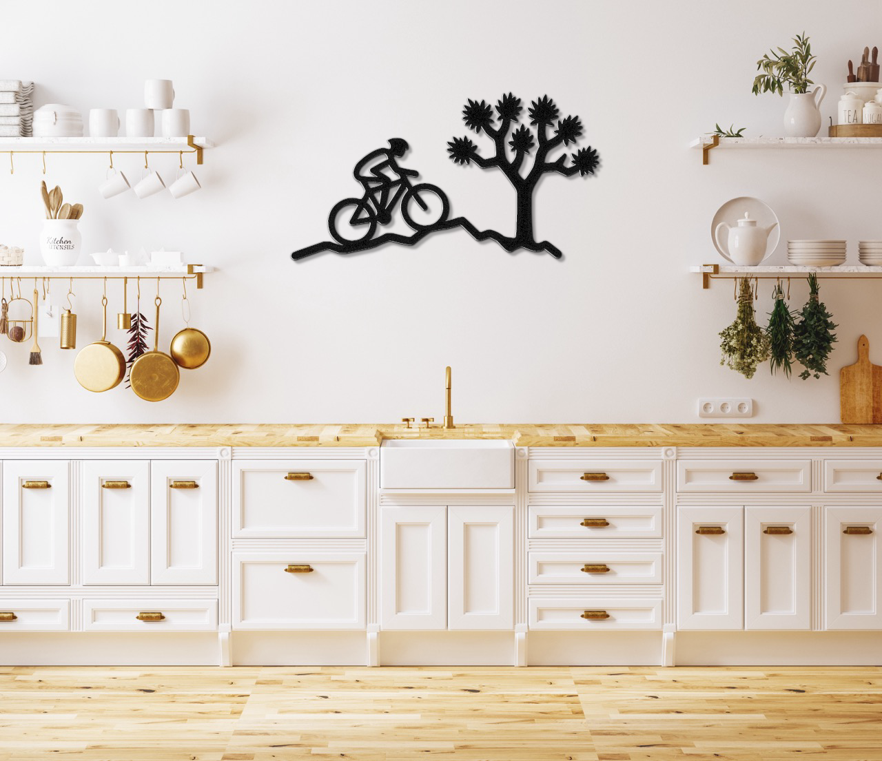 Joshua Tree Cycling Metal Wall Art