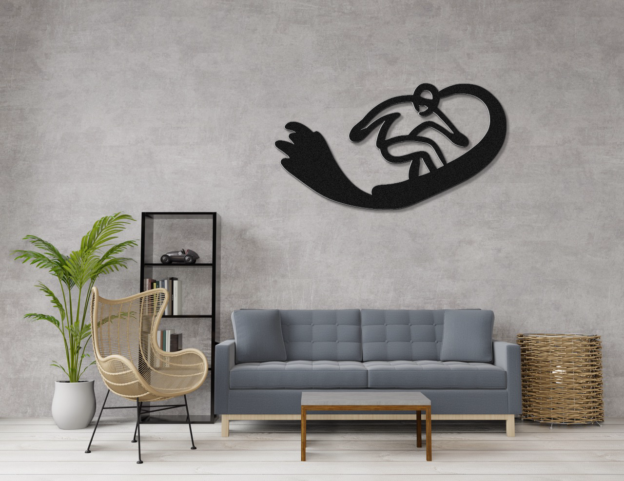 Snowboarding Metal Wall Art