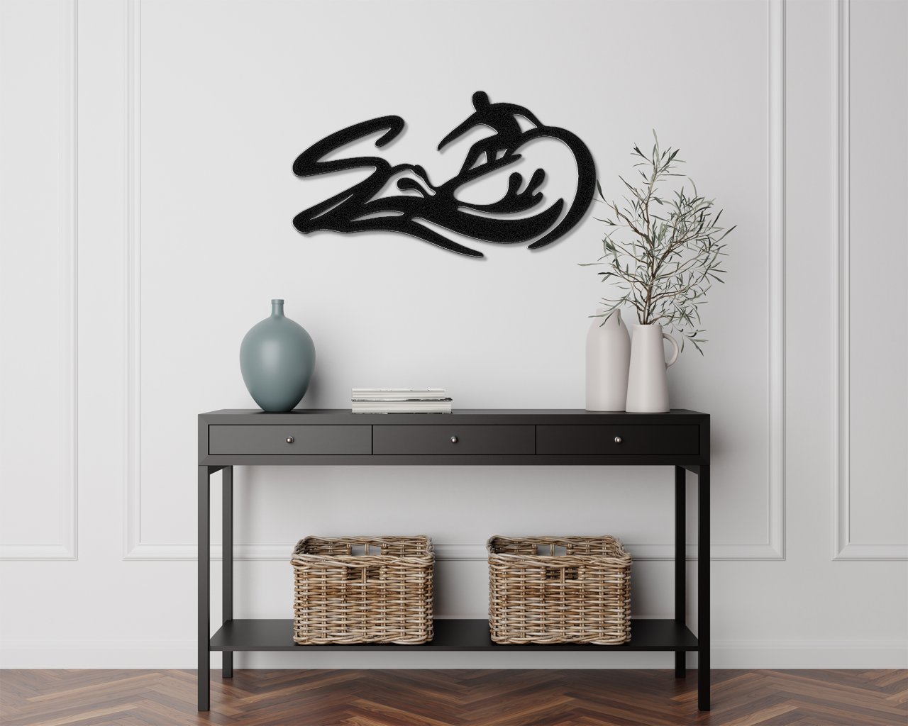 Surfer Metal Wall Art