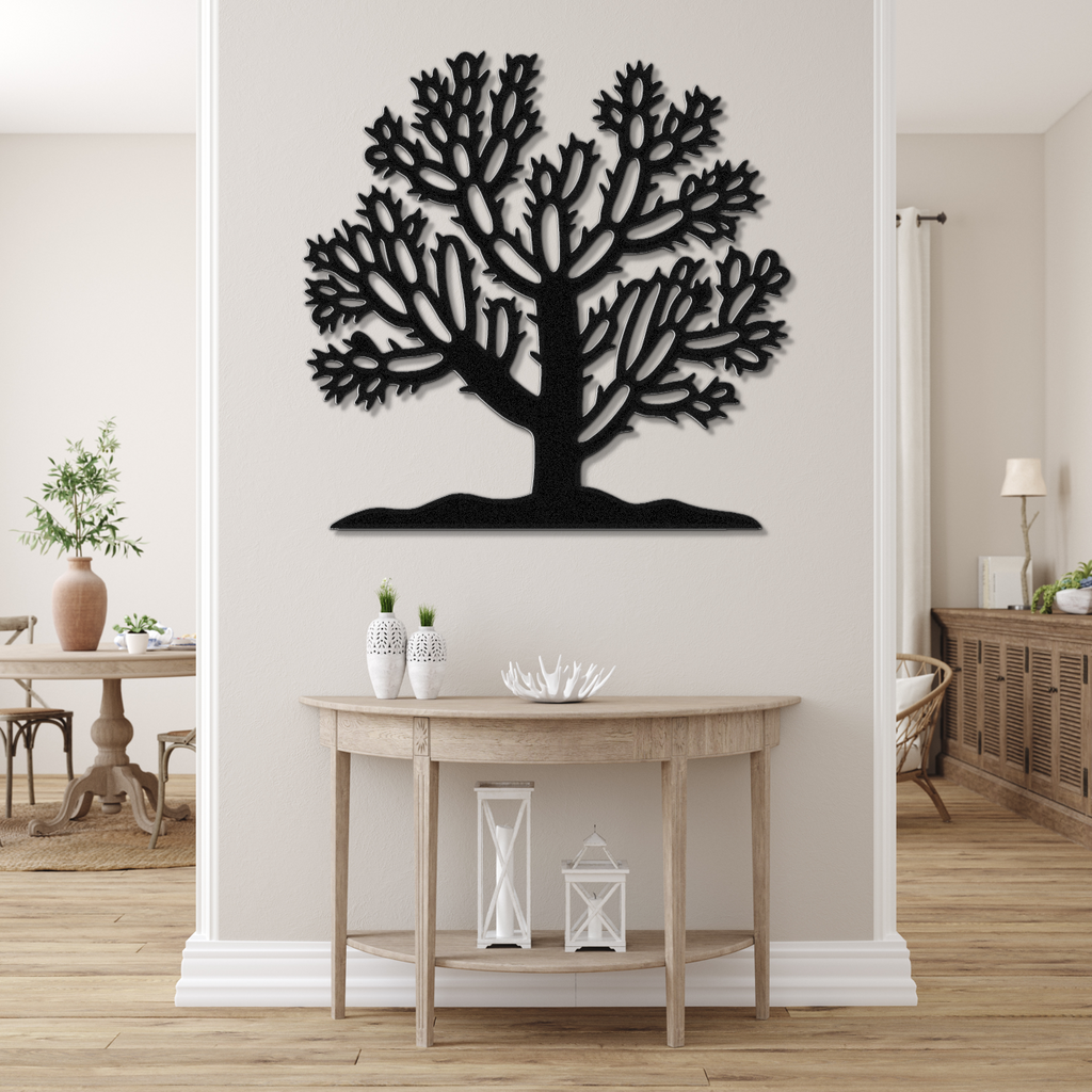 Cholla Cactus Metal Wall Art