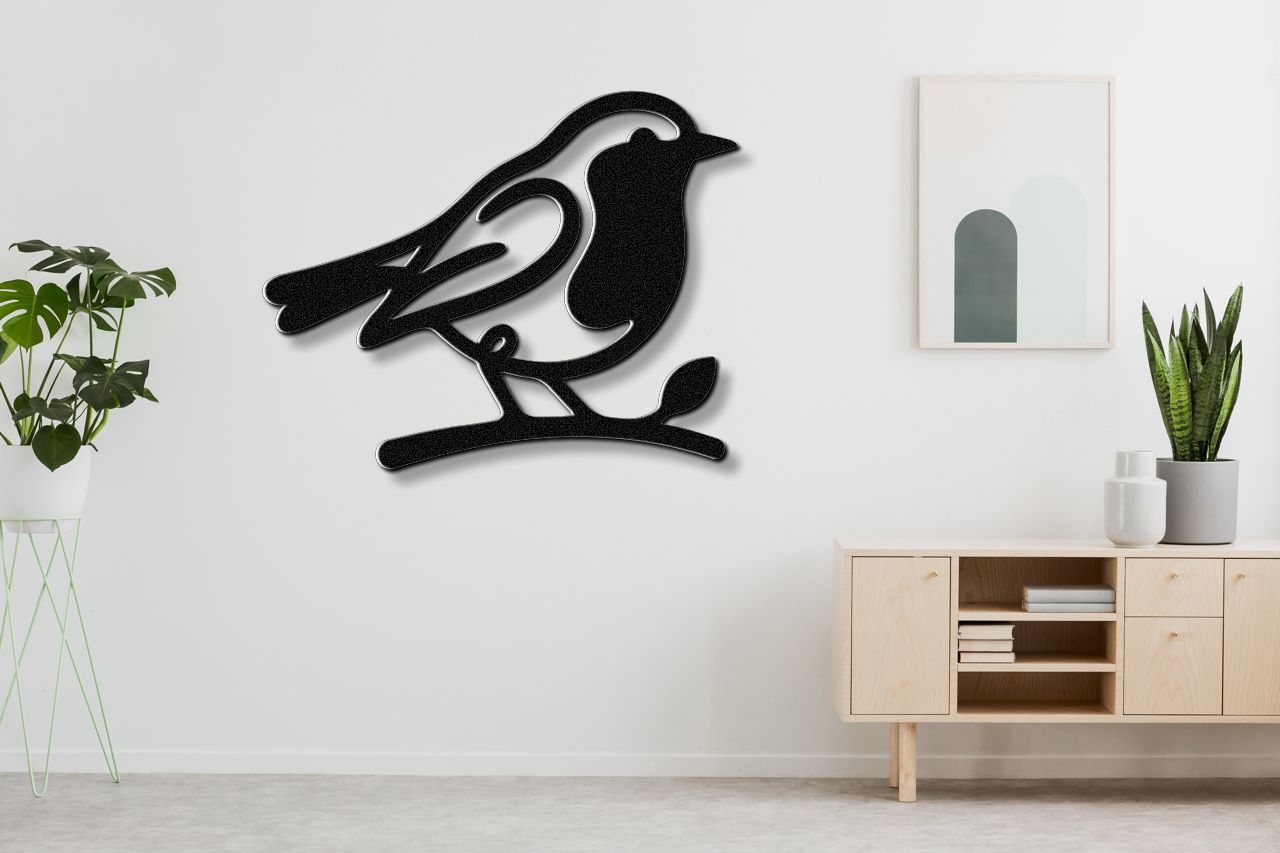 Robin Metal Wall Art