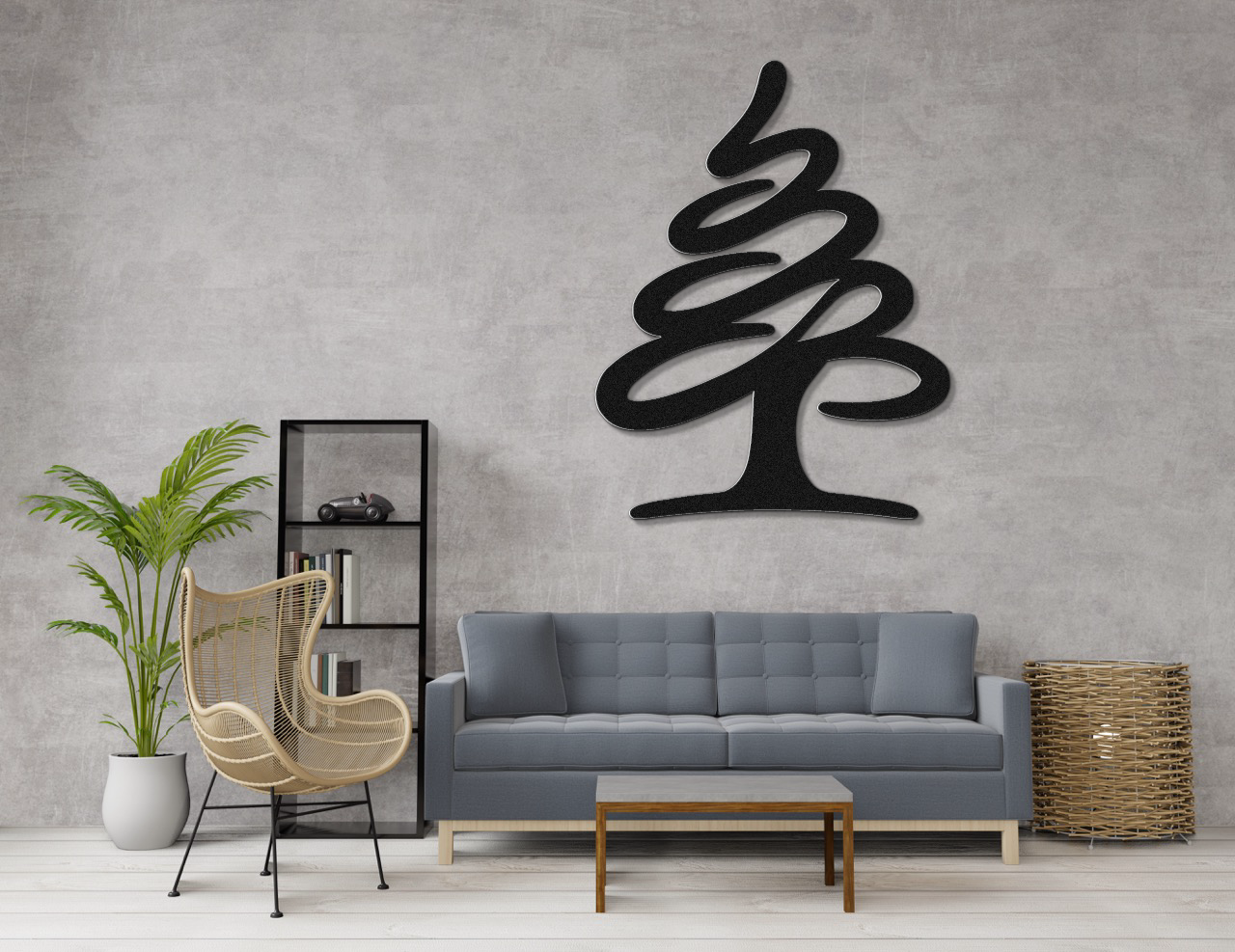 Pine Tree Metal Wall Art