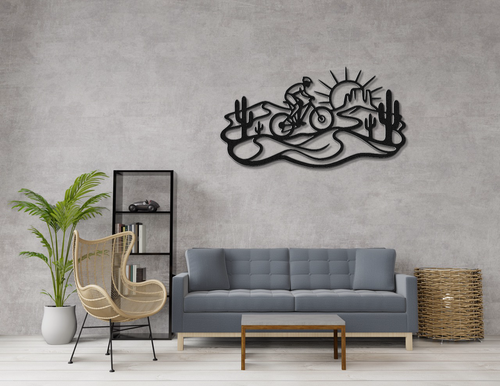 Arizona Cycling Metal Wall Art