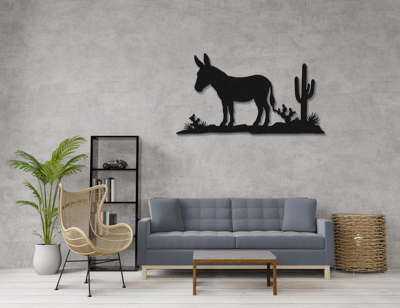 Burro Metal Wall Art