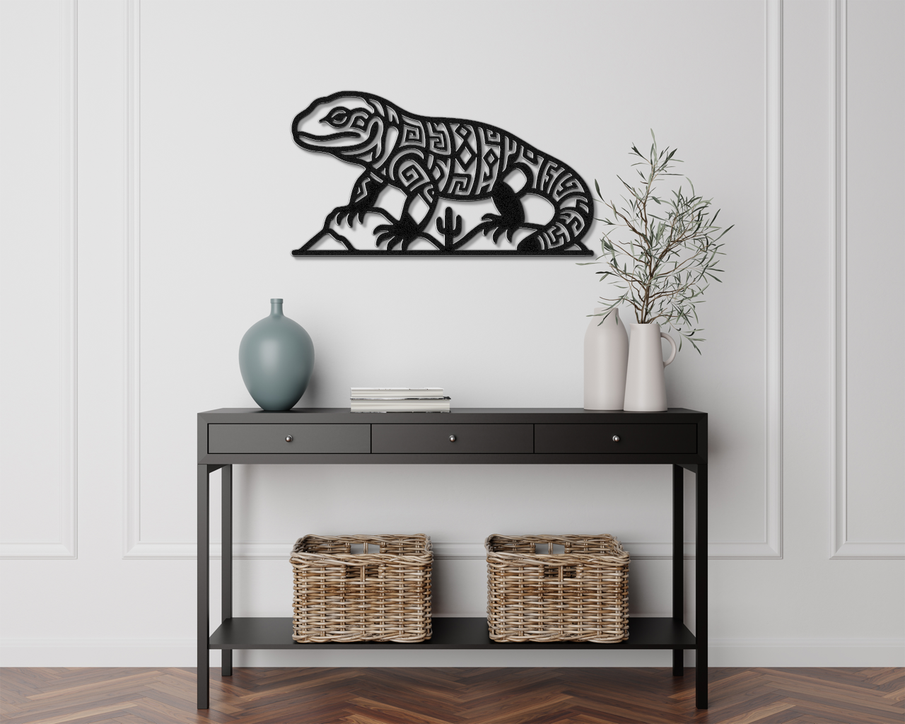 Gila Monster Metal Wall Art