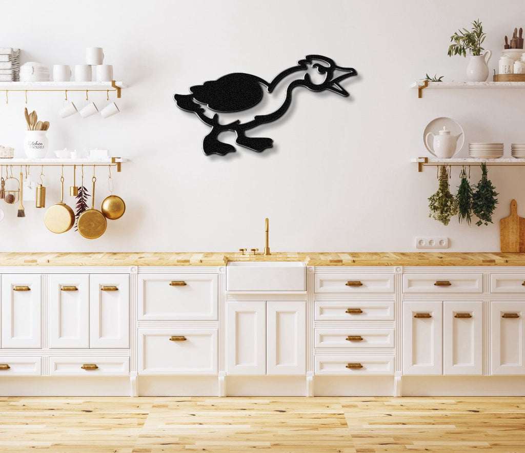 Angry Goose Metal Wall Art