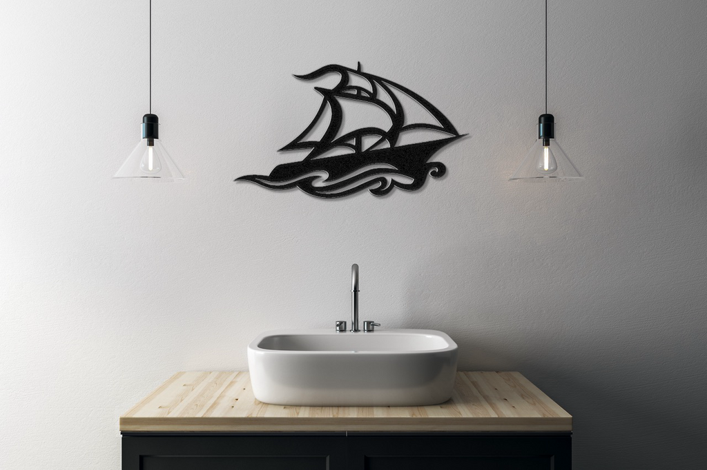 Sailboat Metal Wall Art